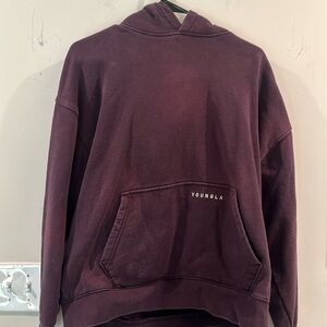 SIZE MEDIUM YOUNGLA VINTAGE PURPLE HOODIE